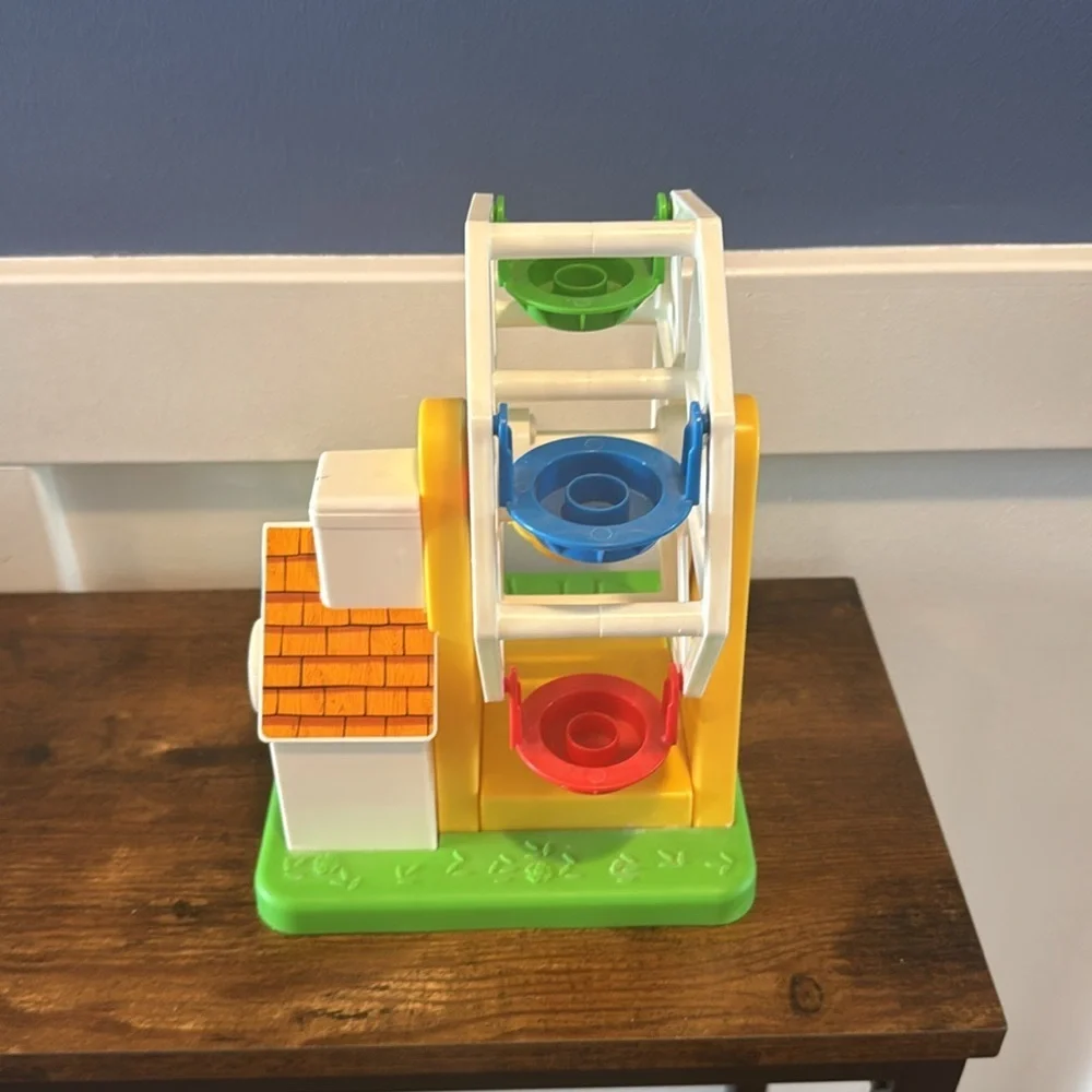 Fisher Price Music Box Ferris Wheel Toy Chunky Little People #2077 Mattel 2015